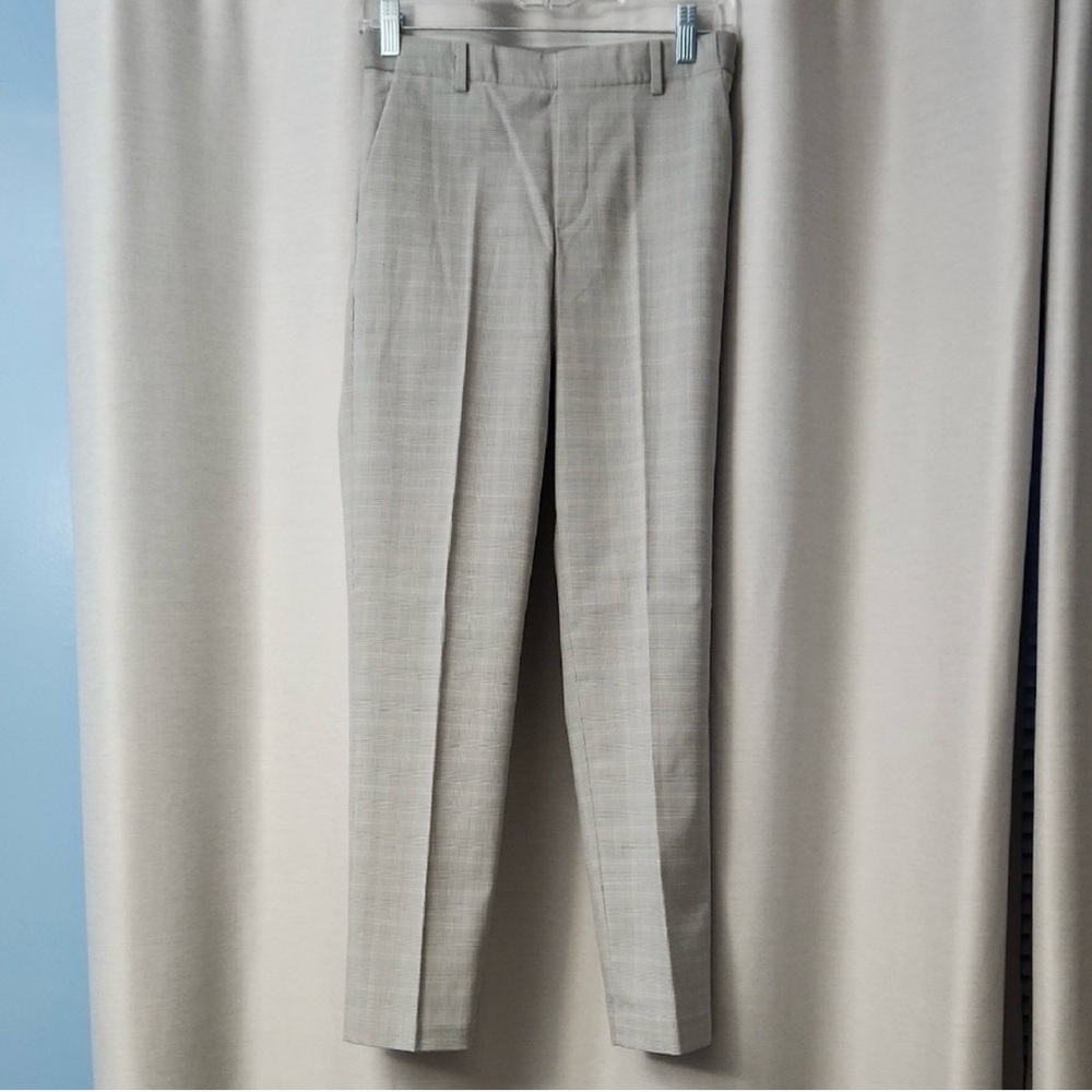 Uniqlo Smart Ankle Pants Gray Plaid Size Small